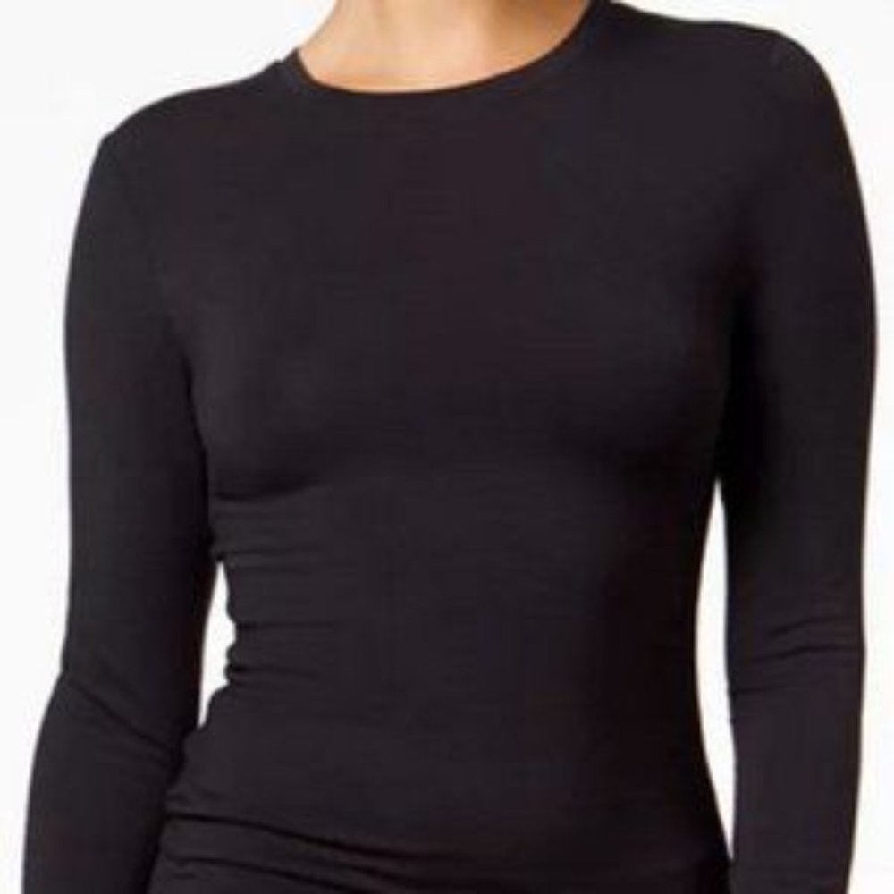 Lord and Taylor Petite Medium Black Long sleeve Top